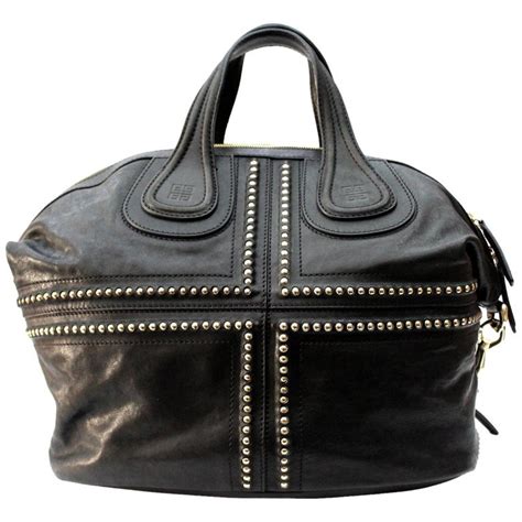 givenchy nightingale satchel medium|GIVENCHY NIGHTINGALE 3D STUD BLACK LEATHER .